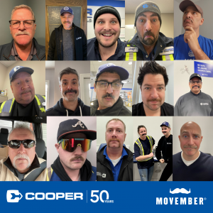 Movember Moustaches of Cooper collage