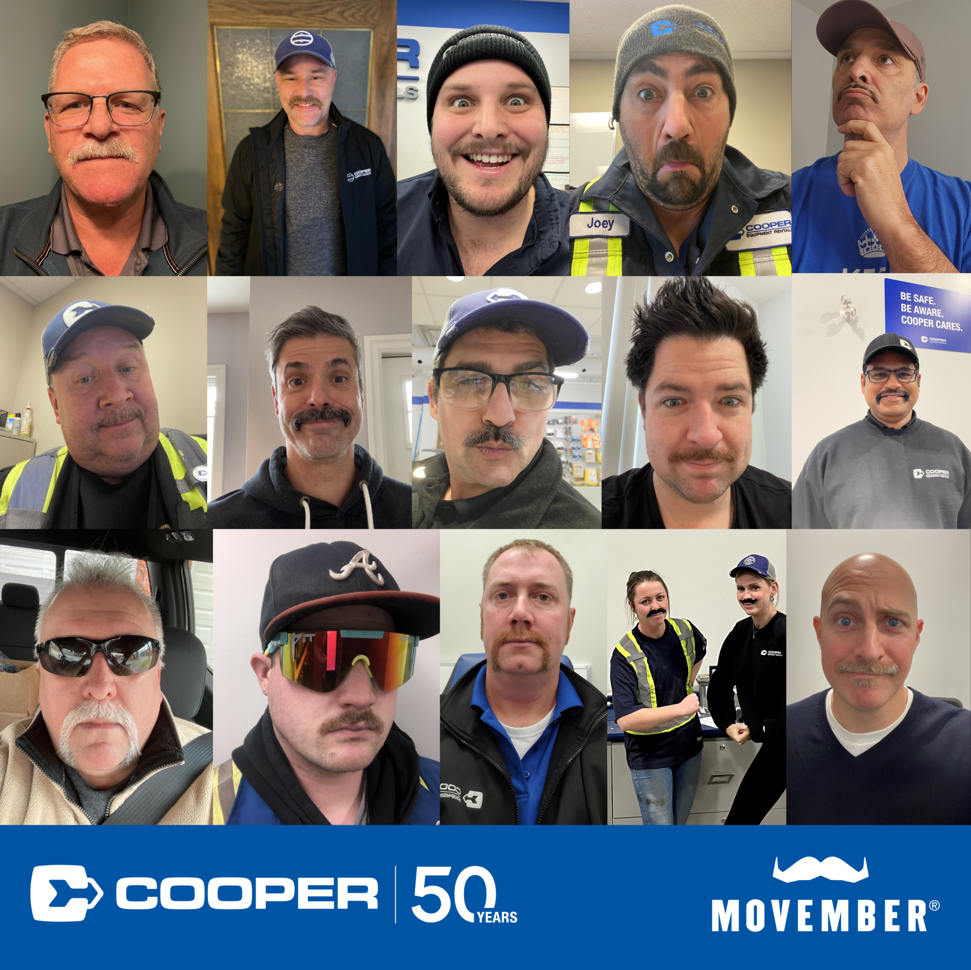 Growing with Movember - Cooper Equipment Rentals