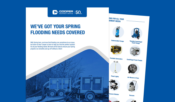 Spring Flooding Flyer - Cooper Equipment Rentals