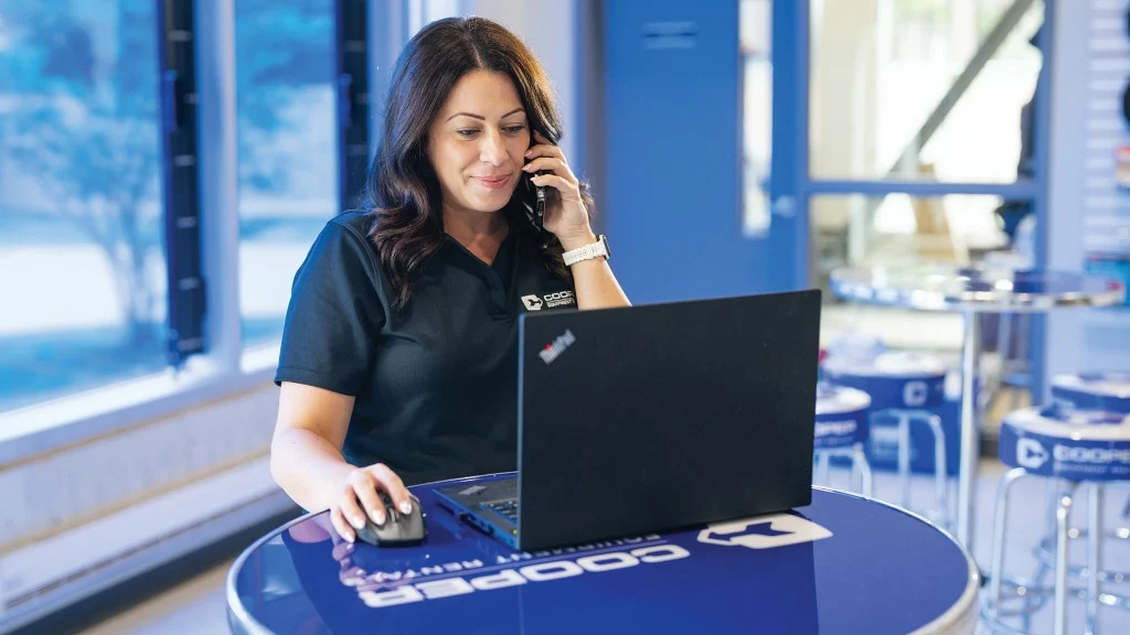 cooper employee working
